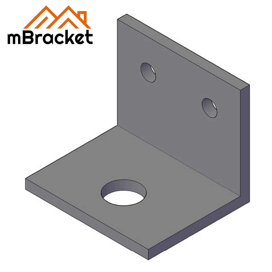 BC-3433 Customized Angle Galvanized Post Support Bracket