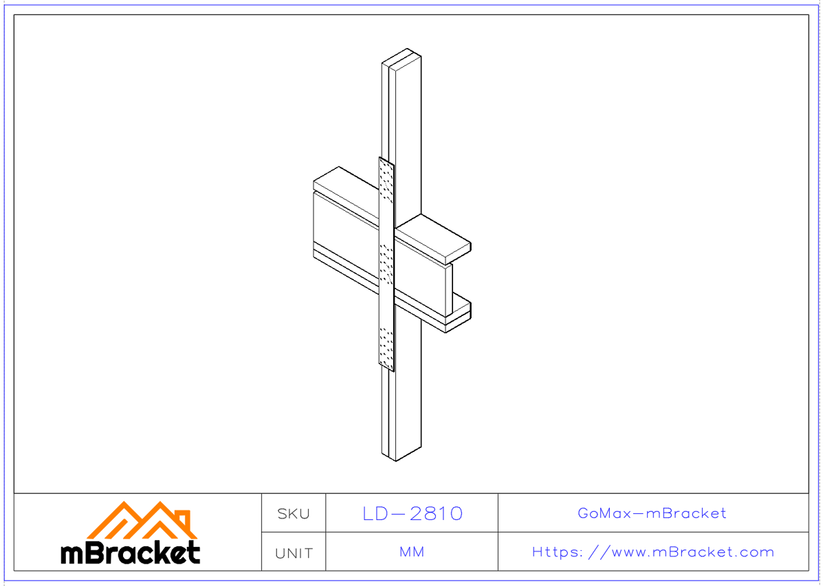 Wind Strap, Light Steel Strap, Timber Strap, Wall Strap, Seismic Strap - 2*80*1000 Application Example