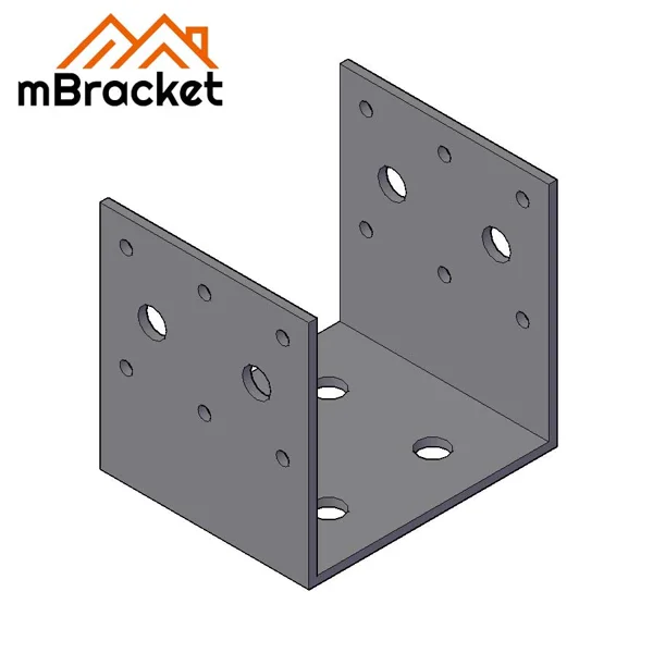U-Shaped Post Base Connector, Column Base, Timber Connector
