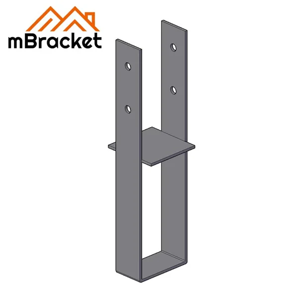 Fixed Post Base for Timber Frame Villa Metal Connector