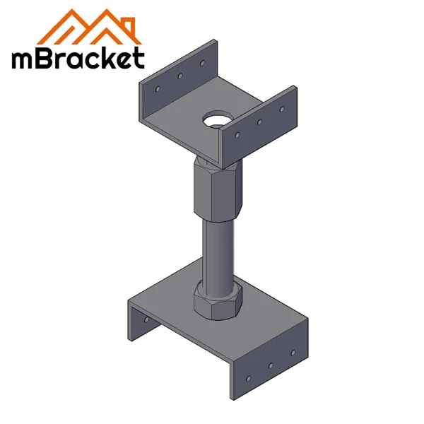 Heavy Duty Timber Column Lift Adjustable Screw 30mm Diameter - 30*200 1