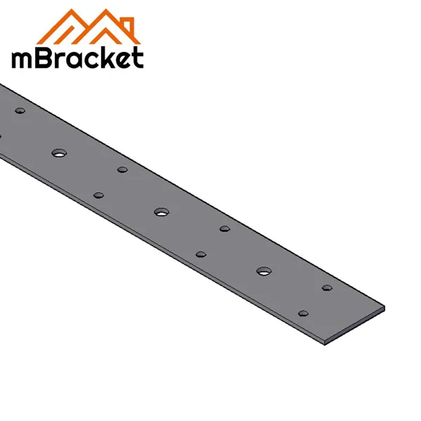 Wind-Resistant Strap, Hurricane Tie for Wood Houses, Metal Connector for Timber Structures - 2*35*600 1