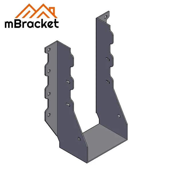 U-Shaped Joist Hanger, Timber Beam Connector, Large Wood Structure Connector - 2*100*231 1