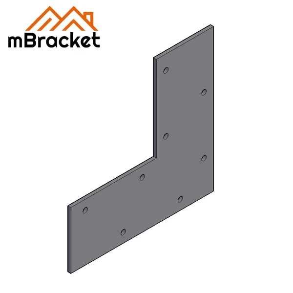 Flat Right Angle Connector Corner Connector Wood Corner Connector Hardware - 3*150*150 1