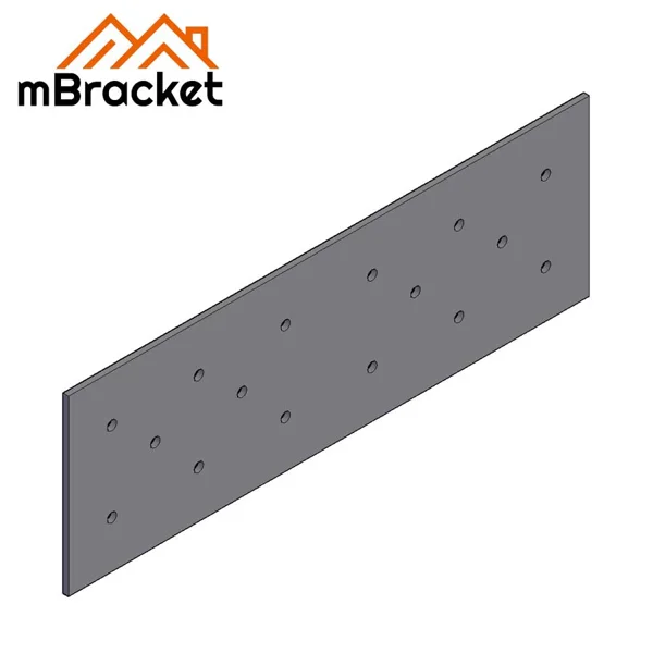 Flat Beam Connector Plate for Steel and Wood Structure Reinforcement