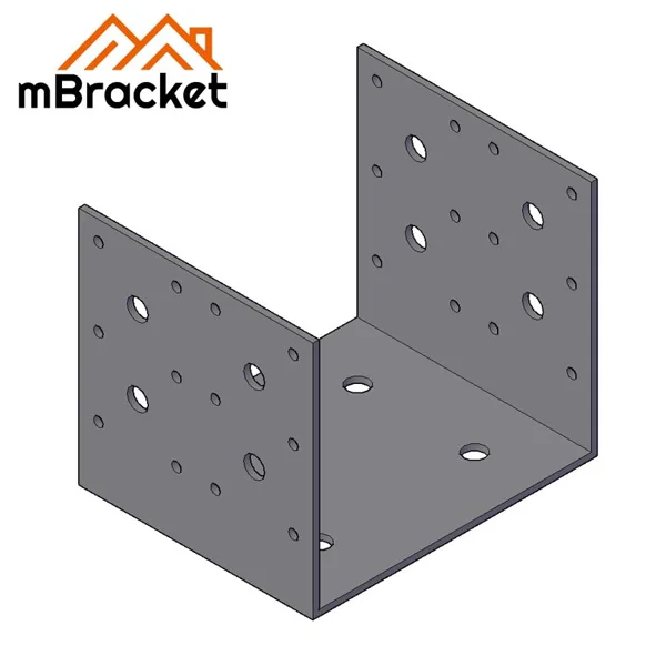 U-Column Base Connector Column Shoe Steel Column Base - 3*140*123*120 1