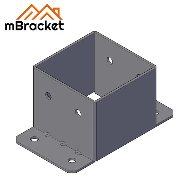 Square Post Base Column Cap Sleeve Connector