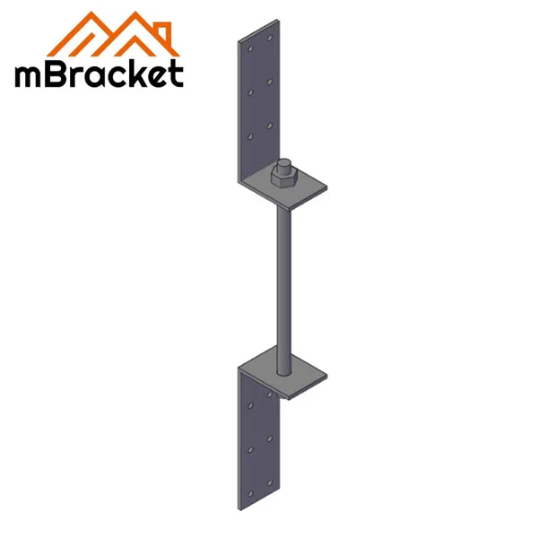 Beam Tie Rod Floor Uplift Connector Seismic Reinforcement Hardware - 3*40*130*300 1