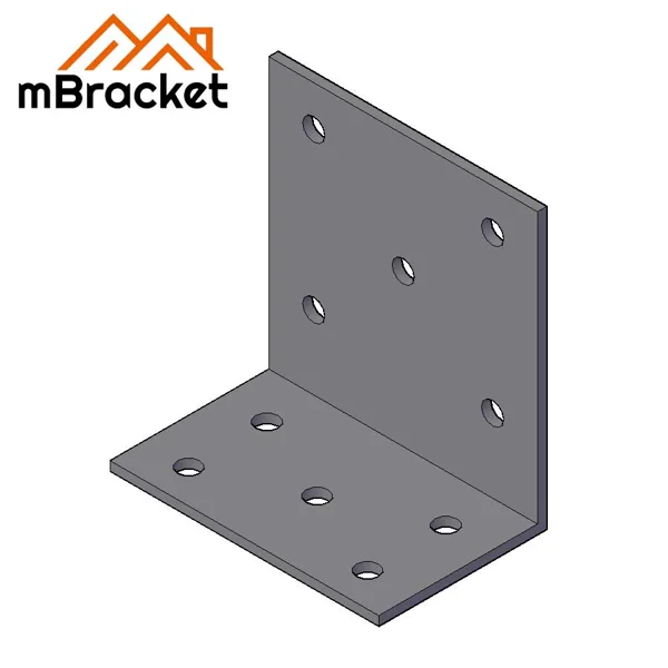 Heavy-Duty Angle Bracket Large Timber Corner Connector
