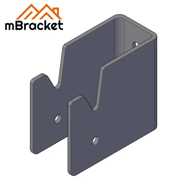 Concealed U-Shaped Beam-to-Column Connector for Japanese Timber Structures - 6*82*158 1