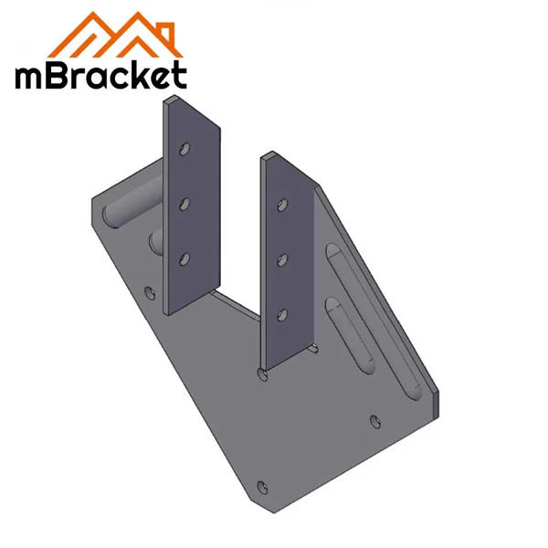 Hurricane Tie Diamond Wind-Resistant Connector for Timber Joist and Beam Connection - 2.0*135*135 1