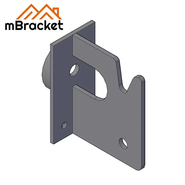 Concealed T-Type Beam-to-Column Connector for Japanese Timber Structure - 6*77*158 1