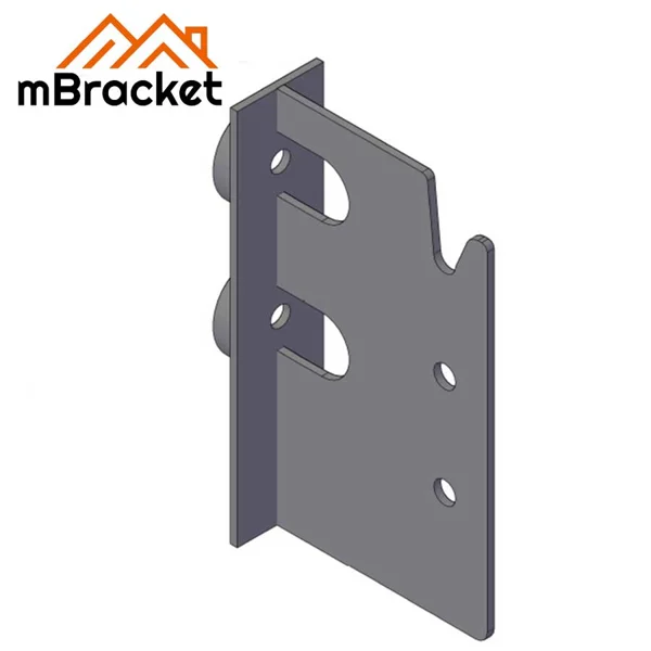 Concealed T-Type Beam-to-Column Connector for Japanese Timber Frame Construction - 6*77*338 1