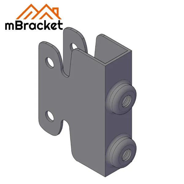 Beam-to-Column U-Shaped Concealed Connector, Japanese-Style Structural Hardware