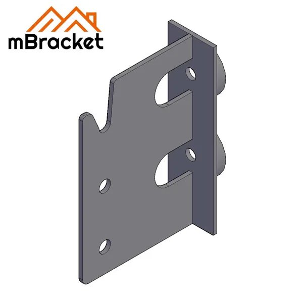 Concealed T-Type Beam-to-Column Connector for Japanese Timber Structure - 6*77*278 1