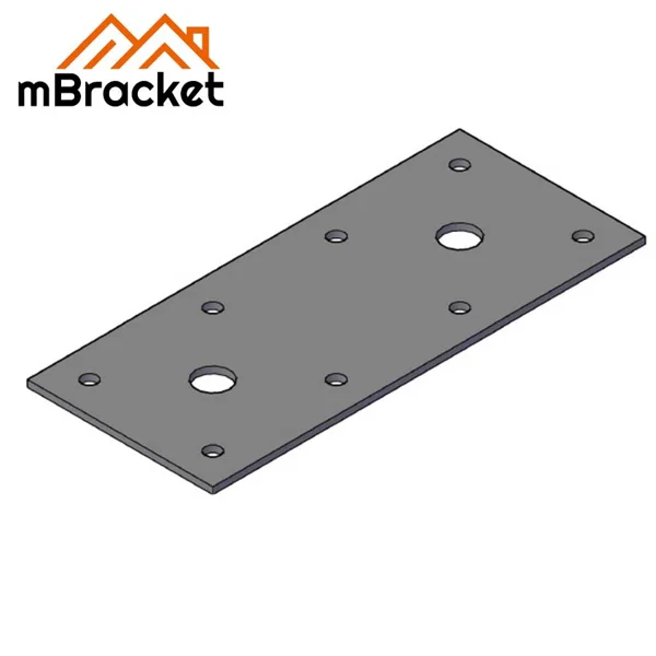 Flat Connector Plate, Nail Plate, Truss Connector, Wood Roof Metal Fittings - 2*60*140 1