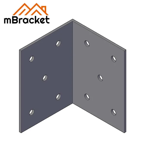 Heavy-Duty Angle Bracket L-Shaped Steel Connector for Building Structures - 5*200*150*150 1