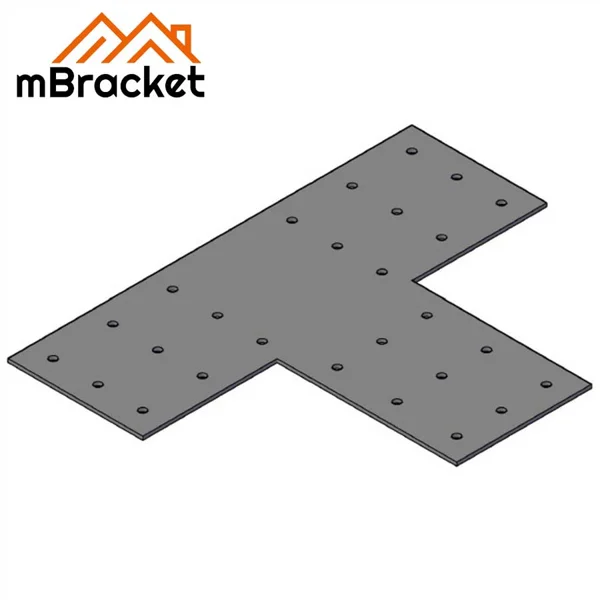 T-Connector for Beam-to-Column Connections, Wood and Light Steel Structure Hardware - 2*90*270*210 1