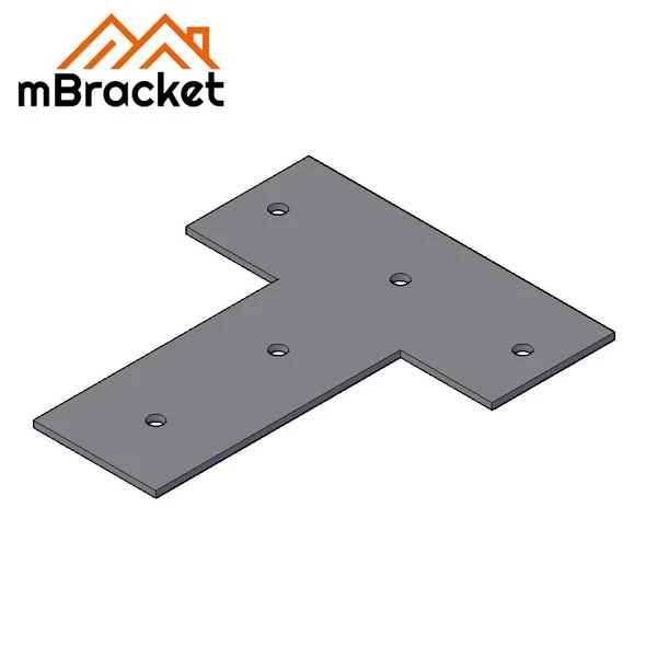 T-Type Connector Beam to Post Connector Timber Connector - 2*100*120 1