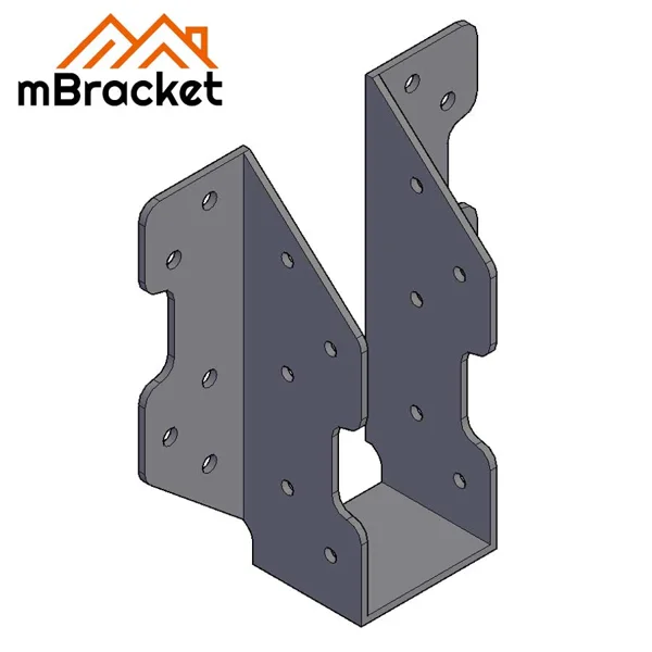 Heavy-Duty Joist Hanger Glulam Connector Steel Structure Reinforcement Hardware - 5*100*300 1