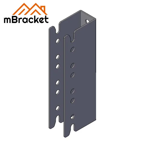 Concealed U-Shaped Beam-to-Column Connector for Japanese Timber Structure - 3*50*275 1