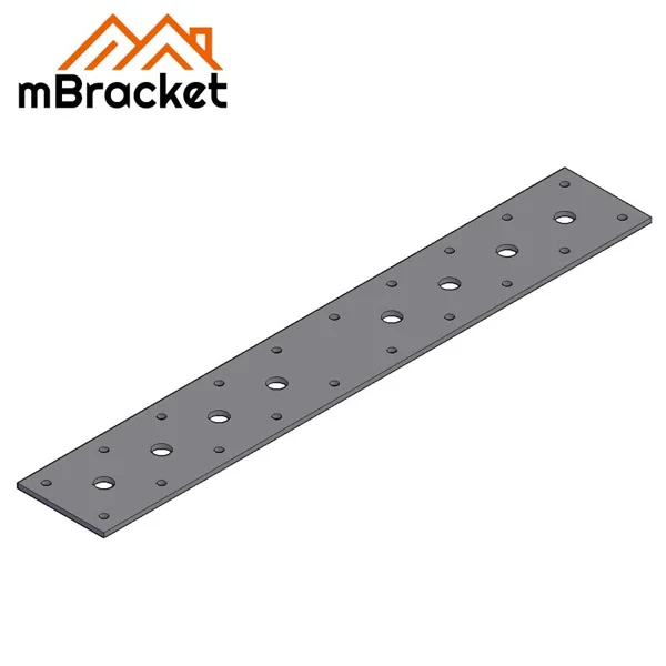 Flat Connector Plate, Nail Plate, Truss Connector, Wood Roof Metal Hardware, Wood Splice Connector - 3*60*380 1