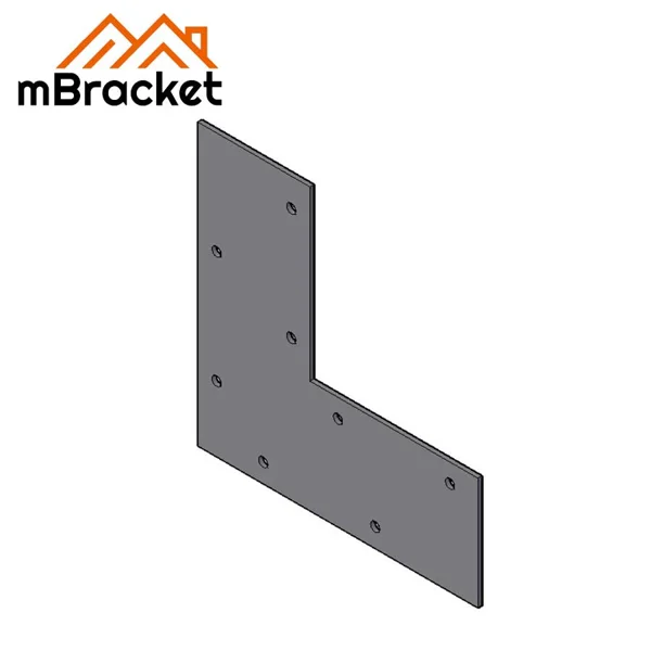 Flat Right Angle Connector Light Steel Structure Corner Connector Angle Bracket - 2.0*150*150 1