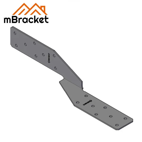 Extended Hurricane Tie, Rotating Wind-Resistant Connector for Wood and Light Steel Structures - 2*42*280 1