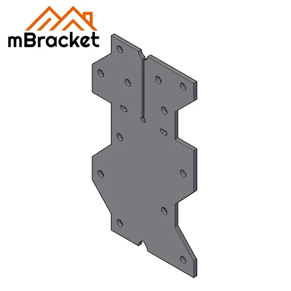 Flat Connector Plate for Timber Frame Houses - Metal Flat Tie - 2*68*114 1
