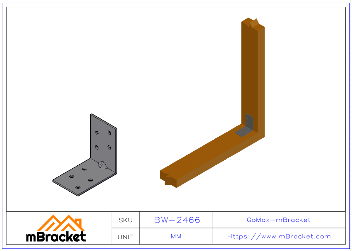 Angle Bracket L-Shaped Steel - 2*40*60*60 Application Example