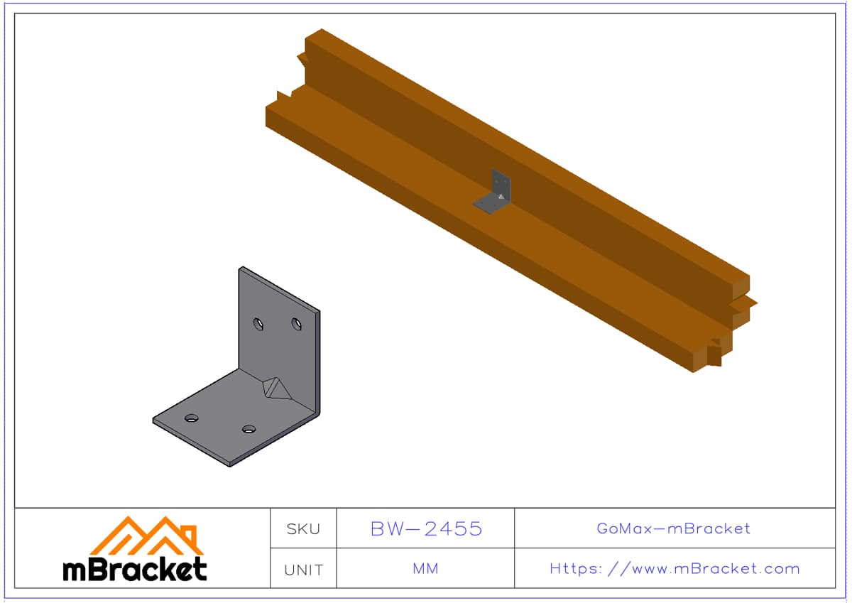Angle Bracket L-Type Connector - 2*40*50*50 Application Example