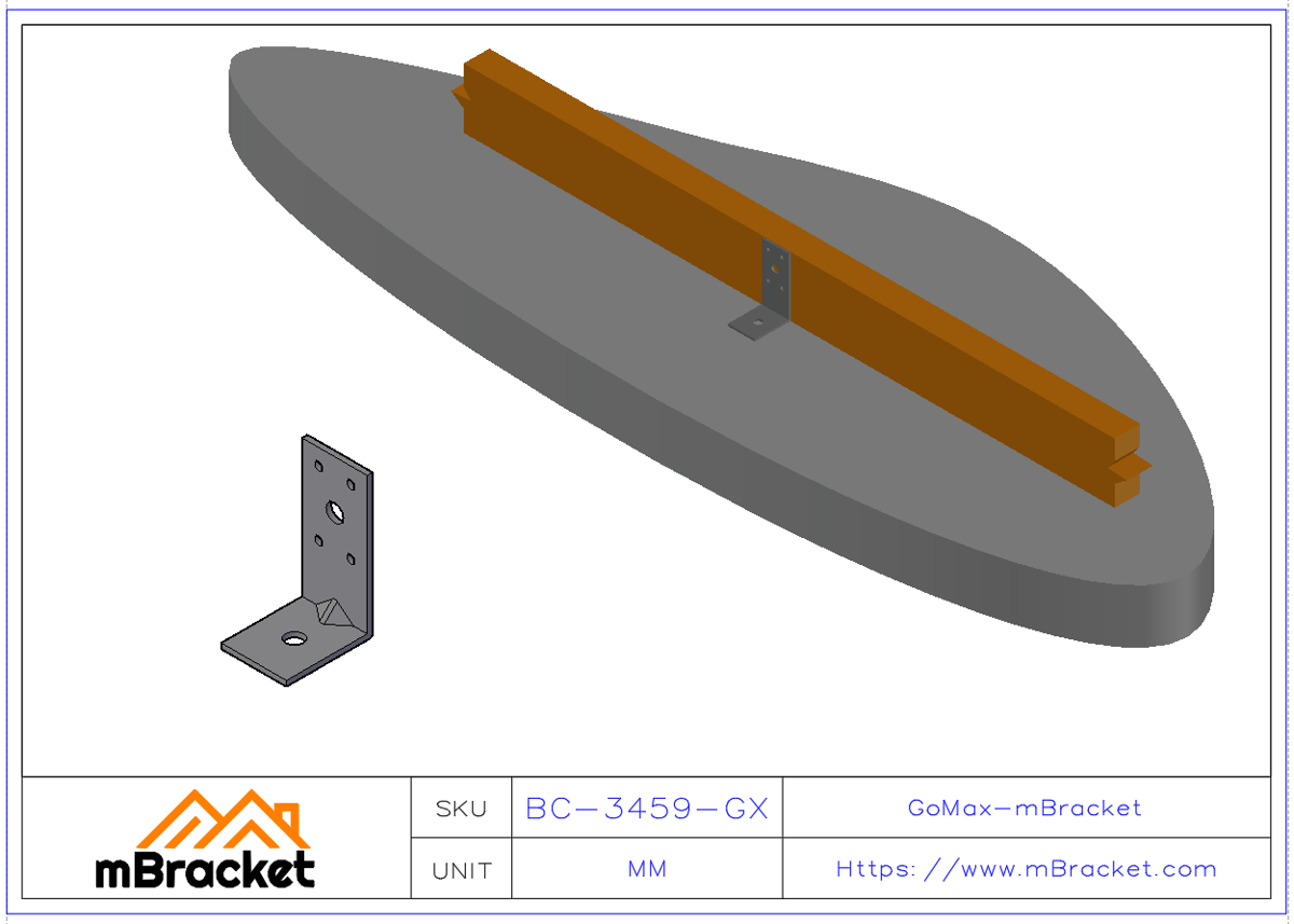 Angle Bracket Connector L-Shaped Angle Iron Structural Reinforcement Hardware Fittings - 3*40*50*90 Application Example