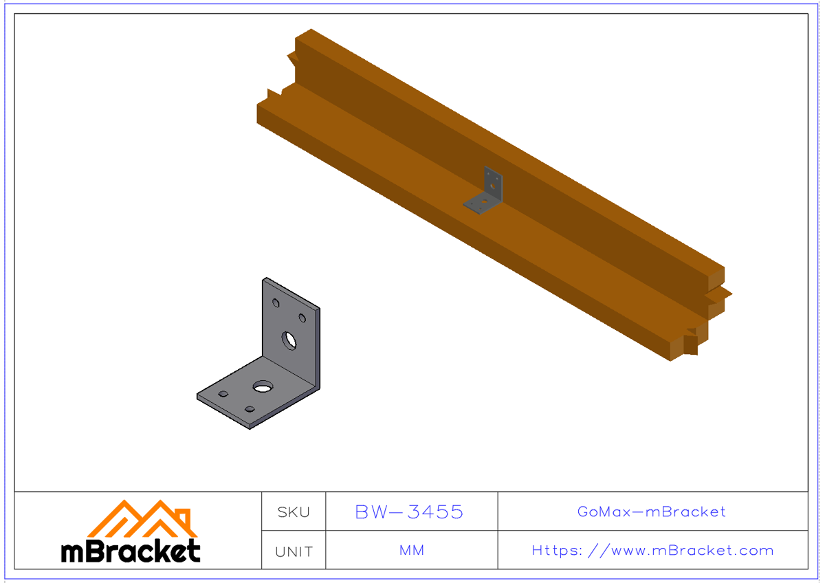 L-Shaped Angle Bracket Connector - 3*40*50*50 Application Example