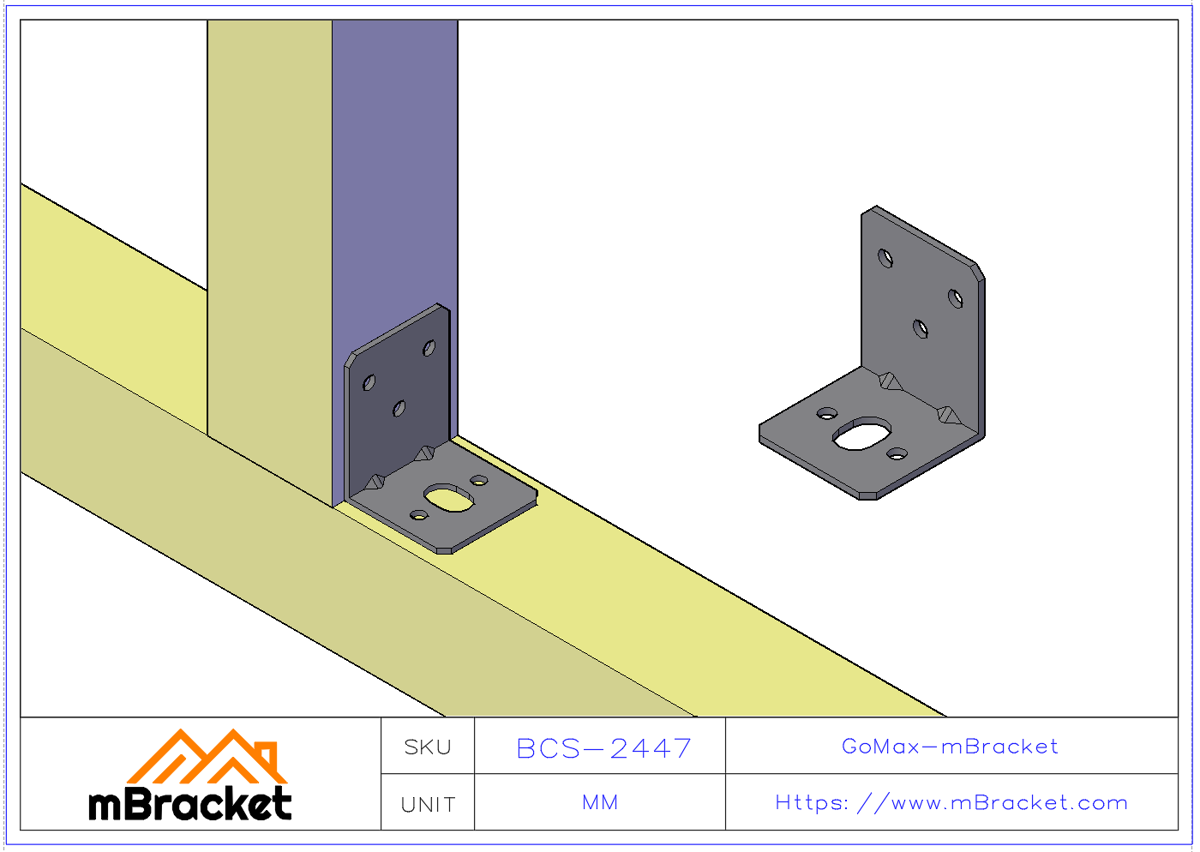 Small Angle Bracket L-Shaped Connector Angle Iron - 2*40*40*50 Application Example