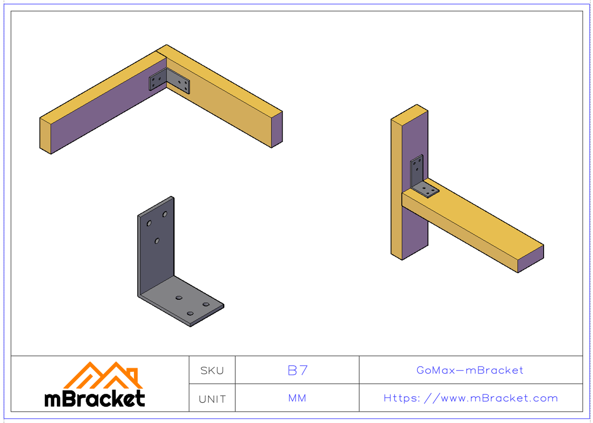 L-Shaped Angle Bracket Connector - 3*40*60*80 Application Example