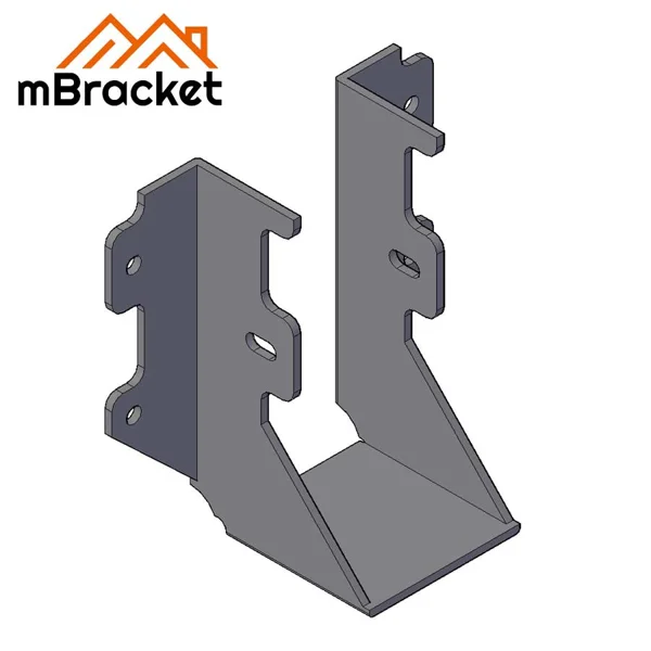 U-Shaped Beam Hanger Connector Horizontal Joist-to-Beam Connection for Wood Structures