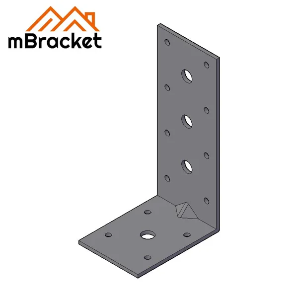 Angle Bracket Connector L-Shaped Angle Iron Structural Reinforcement Hardware - 3*60*80*150 1