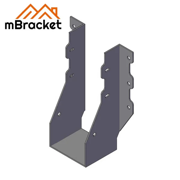 U-Shaped Beam Hanger Connector Wood Structure Beam-Column Reinforcement Bracket - 2*76*200 1