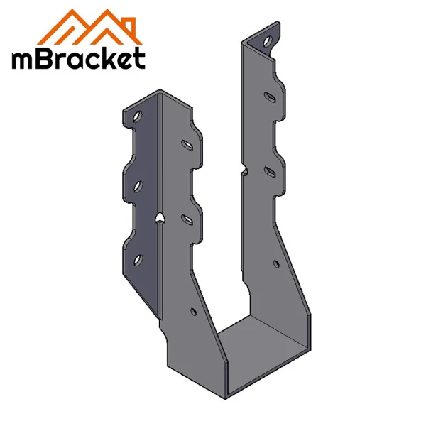U-Shaped Beam Hanger Horizontal Wood Structure Connector Metal Fittings for Joist and Beam Connection