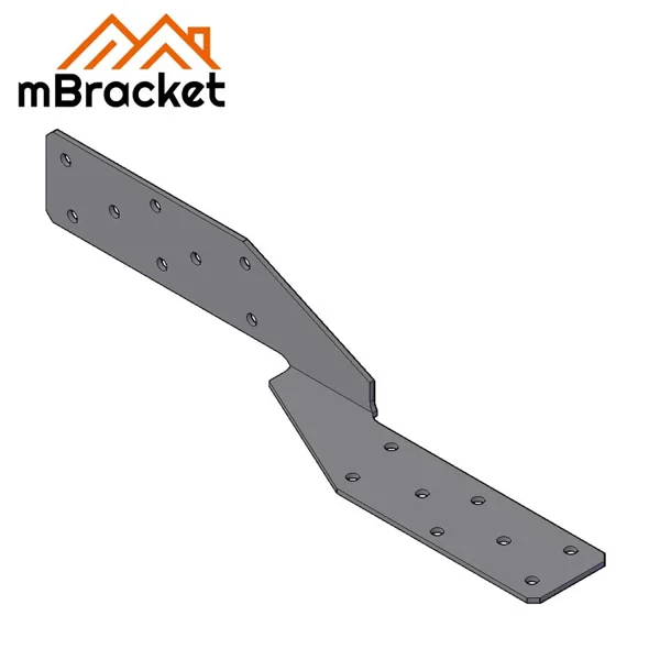 Extended Hurricane Tie, Rotating Wind-Resistant Connector for Wood and Light Steel Structures