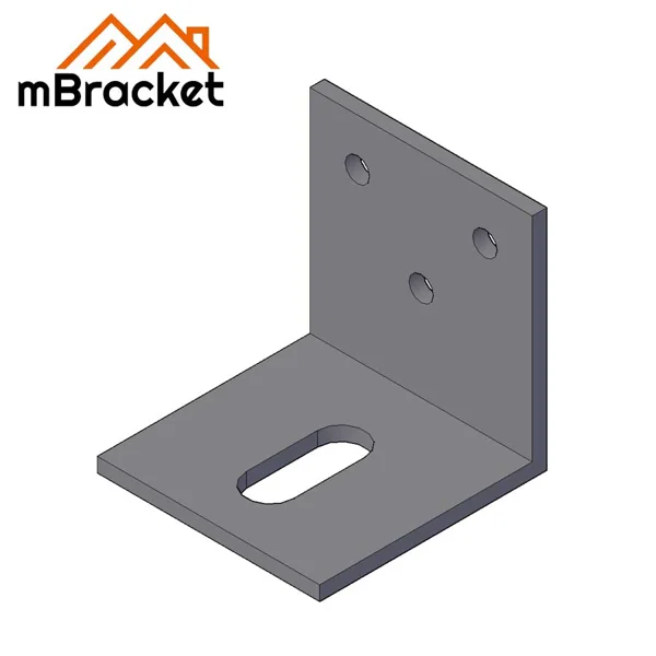 L-Shaped Angle Bracket Connector - Small Hole Version 1
