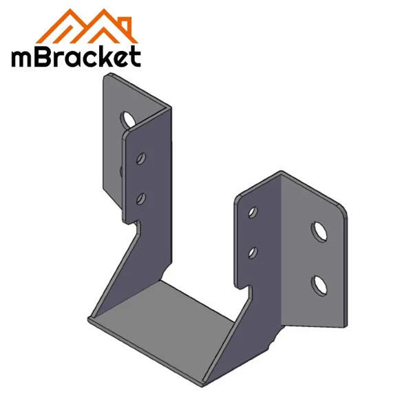 U-Shaped Stud Connector Light Gauge Steel Stud Horizontal Connector Beam Connection Bracket - 2*70*94 1