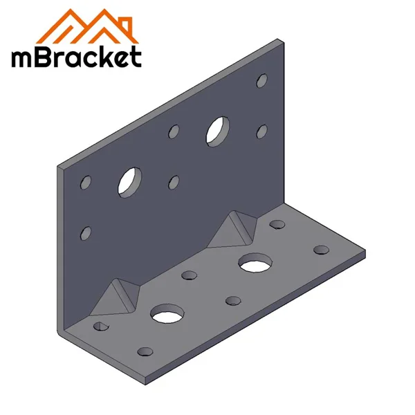 L-Shaped Angle Bracket Structural Connector Building Hardware Reinforcement Fittings - 3*100*40*66 1
