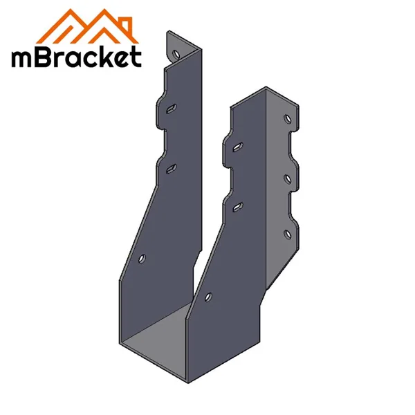 U-Shaped Beam Hanger Wood Structure Horizontal Connector Joist and Beam Metal Fittings - 2*63*210 1