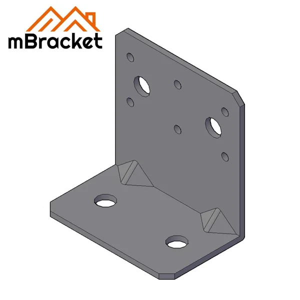 L-Bracket Post-to-Ground Connector Structural Hardware