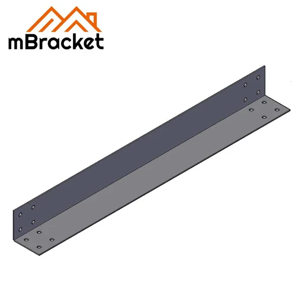 Parallel Truss Reinforcement Angle Bracket Light Steel Structure Corner Connector - 1.2*40*40*390 1