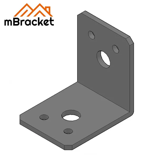 90 Degree Right Angle Bracket L-Shape Angle Iron Connector