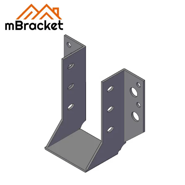 U-Shaped Beam Hanger Connector 50mm Joist-to-Beam Horizontal Connector - 2*50*92 1