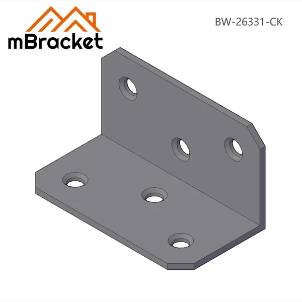 L-Shaped Angle Bracket Connector - Countersunk 1