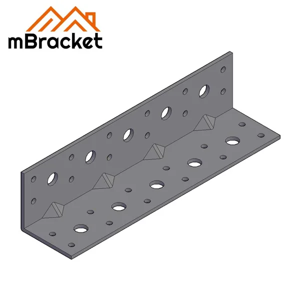 Long Angle Bracket L-Shaped Angle Iron Structural Reinforcement Connector
